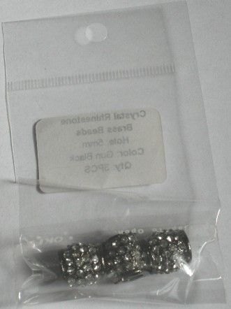 Perletønde lille m. krystal 5mm, 3 farver (Stjernepris*)