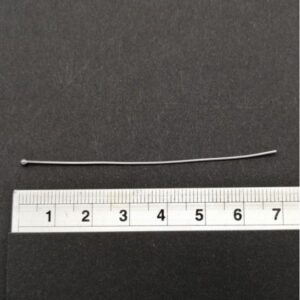 Perlestav /Headpin ædelstål m. rundt hoved 0,7x70mm. 32 stk. Æ138